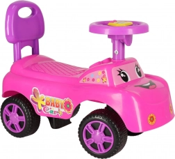 Tolható kisautó nevetéssel és dudával – rózsaszín