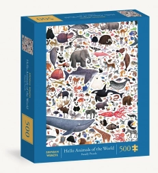 Puzzle Üdvözlő Állatok Világa a Chronicle Books-tól, 500 darabos