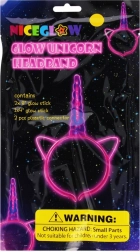 Világító unikornis fejpánt