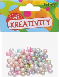 Színes gyöngyházfényű gyöngyök 20 g