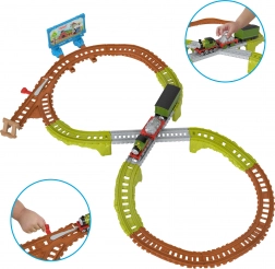 Thomas & Friends újrahasznosító üzem – vonatpálya Whiff mozdonnyal, 17 darab