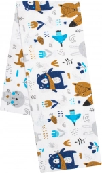 nyomott mintás New Baby erdei fehér flanel pelenka