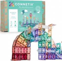 Connetix Pastel Ball Run mágneses építőkészlet 106 db golyópályával