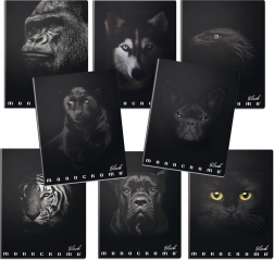 Iskolai füzet A4 Monocromo fekete