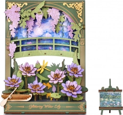 RoboTime 3D fa puzzla Csillogó Tavirózsák