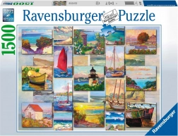 Puzzle RAVENSBURGER COASTAL COLLAGE, 1500 darab
