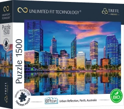 TREFL UFT Cityscape puzzle – Perth városának tükörképe, Ausztrália, 1500 darab