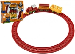 Kulcsos vonat két kocsival és sínpárral