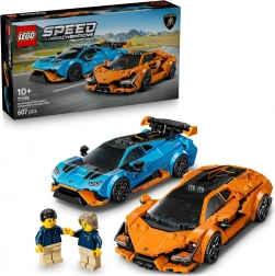 lego speed champions lamborghini revuelto és huracán sto – dupla versenyautó-készlet