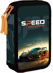 OXYBAG iskolai kétszintes tolltartó Autó