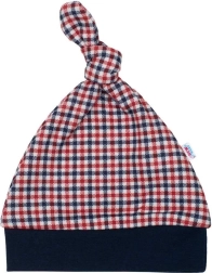 Baba pamut sapka New Baby Checkered 9–12 hónapos