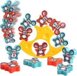 Családi egyensúlyozó játék: potyogó egerek