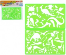 Műanyag rajzsablonok 2 db 11 × 18 cm