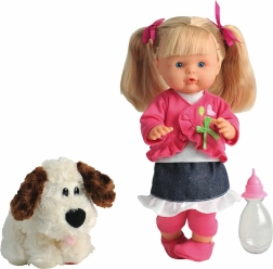 Beszélő Nena baba kutyával