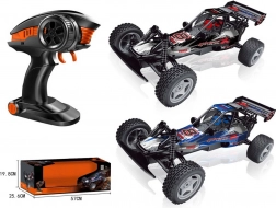 Távirányítós autó LED lámpákkal és 7,4V akkumulátorral