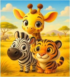 Fa puzzle Barátok 20 darab WOODEN CITY