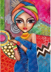 Magnolia barna hajú lány kirakó, 1000 darab