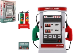 Elemes gyerek benzinkút hanggal és fénnyel