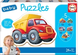 EDUCA baby puzzle járművek 5 az 1-ben (3–5 darab)