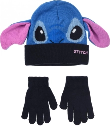 Lilo és Stitch gyermek sapka és kesztyű