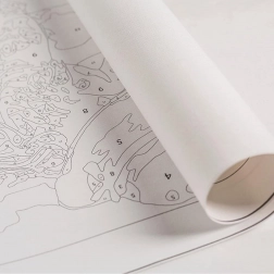 Számozott kifestő kerettel 30 × 30 cm gyerekeknek