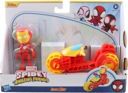 Marvel Spidey és barátai – Vasember motoron – akciófigura és jármű