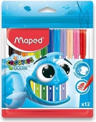 Szett színes filctollak MAPED Color'Peps Ocean 12 db