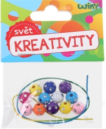 Színes Gyöngyök Zsinórral