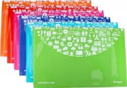 Műanyag mappa patenttal 33,3x23,3 cm