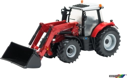 Massey Ferguson 6616 homlokrakodós modell traktor 1:32 méretarányban