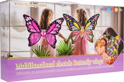 lányoknak szóló pillangótündér jelmez szivárványruhával és koronával