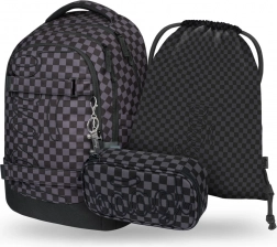 BAAGL Skate Max iskolai készlet szürke: hátizsák, tolltartó és zsák