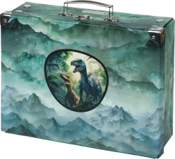 Összecsukható iskolai kisbőrönd Dino kováccsal