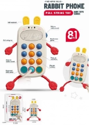 telefon a legkisebbeknek – húzható nyuszis játék hangokkal