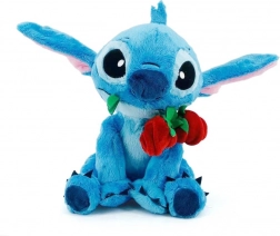 Disney Stitch plüss rózsával 25 cm