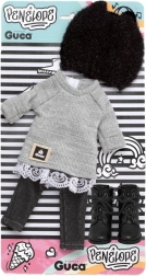 PENELOPE 34 cm-es babaruha cipőcskékkel