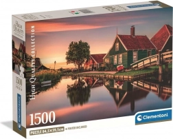 CLEMENTONI puzzle Zaanse Schans történelmi falu 1500 darab