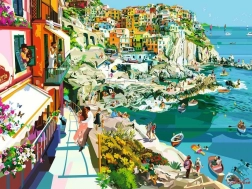 RAVENSBURGER puzzle Romantika Cinque Terre-ben – 1500 darab