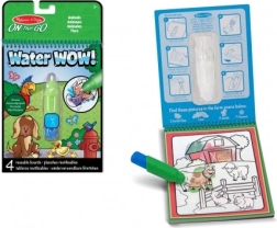 Varázslatos vízzel festés állatkás kifestőkönyv vízi ecsettel