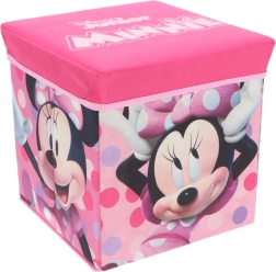Összecsukható tárolódoboz és ülőke Minnie Mouse Cozy Noxxiez