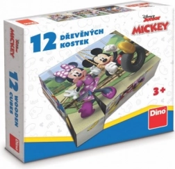 fa licencelt Mickey Mouse kockák – 12 kocka
