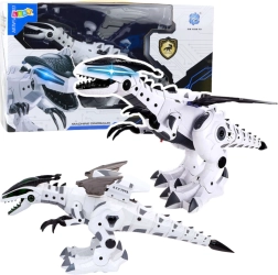 Robotikus dinoszaurusz fényekkel és hangokkal, elemmel működik