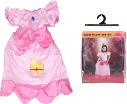 Jelmez farsangi rózsaszín hercegnő M (110–120 cm)