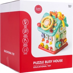 Multifunkciós interaktív házikó a legkisebbeknek