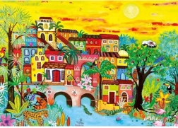 Házikók az erdőben puzzle, 1000 darab