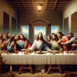 Gyémántfestés Utolsó vacsora 30x40 cm