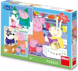 Puzzle PEPPA MALAC – vidám délután 3×55 darab