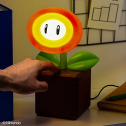 Super Mario asztali lámpa Fire Flower LED-del