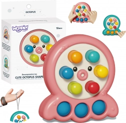 WOOPIE Ügyességi Játék Vakondverés Polip Rózsaszín 2 az 1-ben