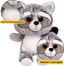 Plüss mosómedve nagy szemekkel 22 cm